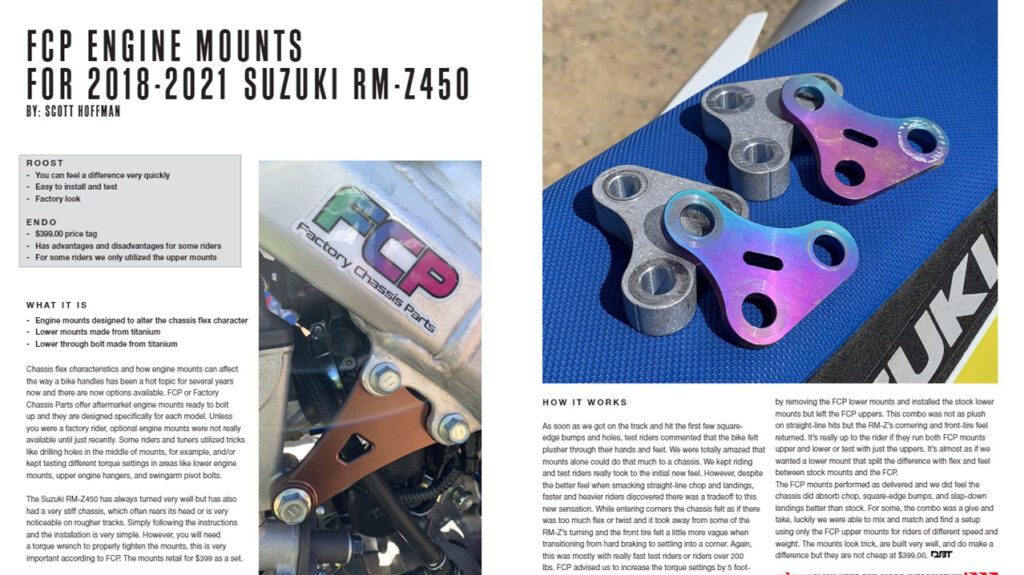 FCP Racing Titanium Engine Mount Kits Factory Chassis Parts